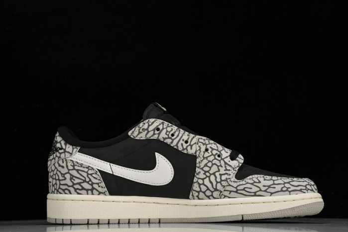 jordan 1 retro low og black cement cz0790-001