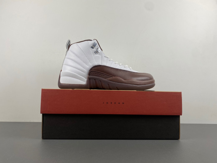 the solefly x air jordan 12 “white/baroque brown” fz5026-100