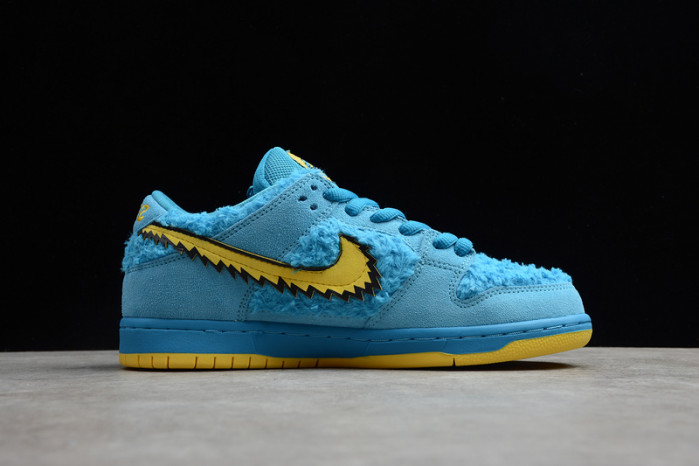 grateful dead x nike dunk low sb "blue bear" cj5378-400