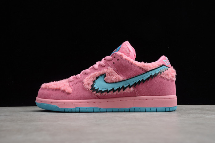 grateful dead x nike dunk low sb "pink bear" cj5378-600