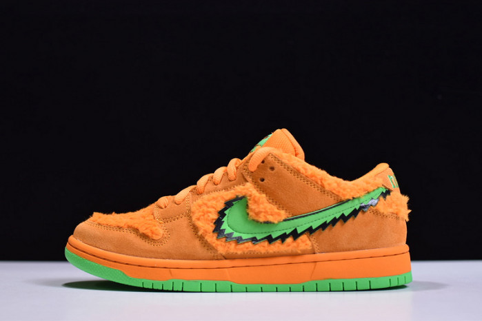 grateful dead x nike sb dunk low "orange bear"-cj5378-800