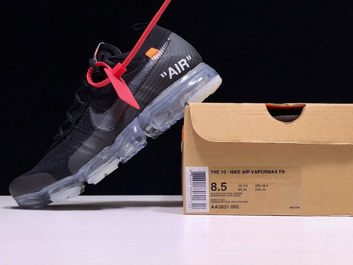 of x nike air vapormax fk black - aa3831-002