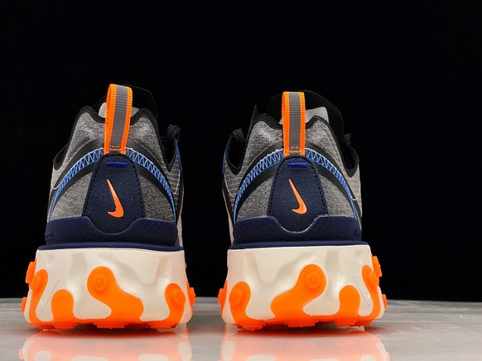 nike react element 87 thunder blue/total orange aq1090-004