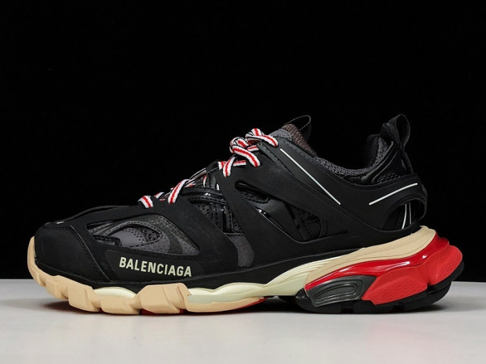 bl tess s. gomma trek low sneakers black red h903p035