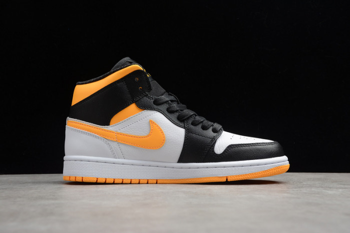 wmns air jordan 1 mid se "orange black" - cv5276 107