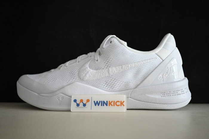 nike kobe 8 protro "triple white" fj9364-100