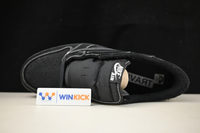 travis scott x air jordan 1 low og black/black dm7866-168 (with accessories)
