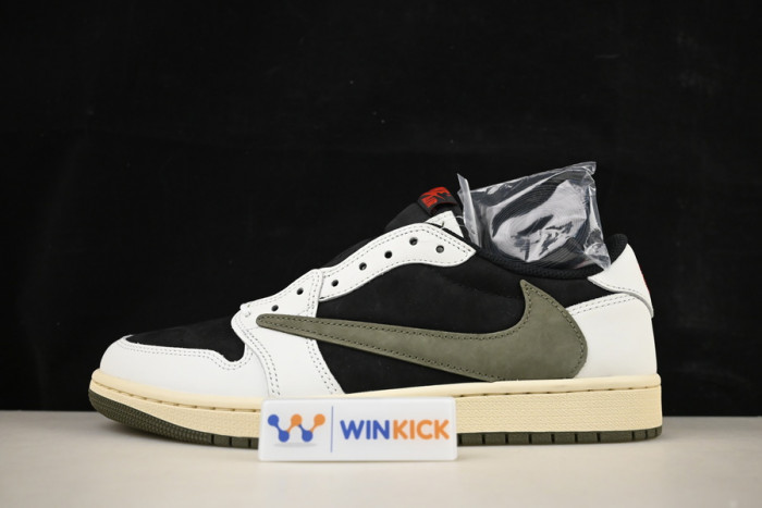 travis scott x air jordan 1 low og olive dz4137-106