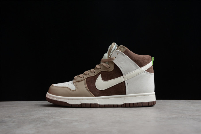 nike dunk high light chocolate - dh5348-100